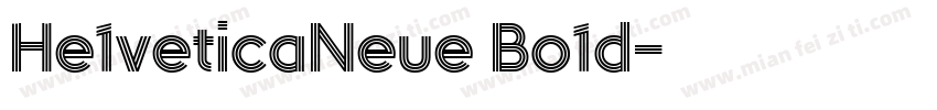 He1veticaNeue Bo1d字体转换